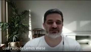 Professor Luiz Wiese também ministrou formação (Google Meet/Reproduação)